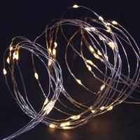 100 Solar Warm White Led Copper Wire Multi Function Lights