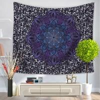 130*150cm Indian Mandala Home Polyester Wall Hanging Tapestry Decor Art Colorful Painting Bedspread Beach Towel Picnic Blanket Table Cloth Carpet