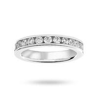 18 Carat White Gold 1.50 Carat Brilliant Cut Channel Set Full Eternity Ring