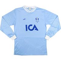 1989-90 Malmo Match Issue European Cup Home L/S Shirt #10