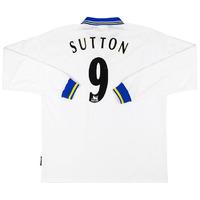 1998-00 Chelsea Away L/S Shirt Sutton #9 XL