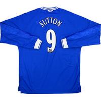 1999-01 Chelsea Home L/S Shirt Sutton #9 *Mint* XL