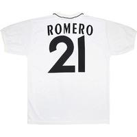 1996-97 Valencia Match Worn UEFA Cup Home Shirt Romero #21 (v Schalke)