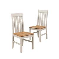 2 Padstow Slat-Back Dining Chairs