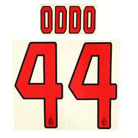 2004-07 AC Milan Player Issue Away/Third Oddo #44 Name Set