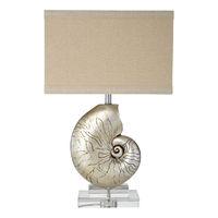 55CM SHELLEY TABLE LAMP W NATURAL LINEN SHADE