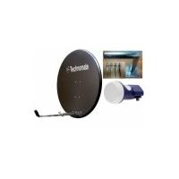 97cm Solid Technomate Satellite Dish, Wall Mount & LNB