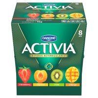 Activia strawberry, mango, apricot and kiwi yogurt variety pack