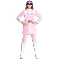 Adult Women's Classic Mighty Morphin Pink Power Ranger Fancy Dress Costume