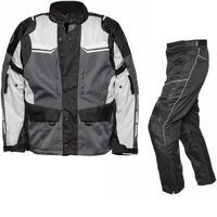 Agrius Columba Motorcycle Jacket & Hydra Trousers Black Grey Stone Black Kit - Standard Leg