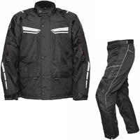 Agrius Columba Motorcycle Jacket & Hydra Trousers Black Kit - Short Leg