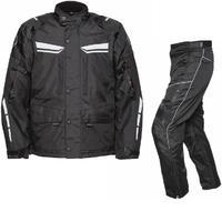 Agrius Columba Motorcycle Jacket & Hydra Trousers Black Kit - Short Leg