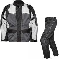 Agrius Columba Motorcycle Jacket & Hydra Trousers Black Grey Stone Black Kit - Short Leg