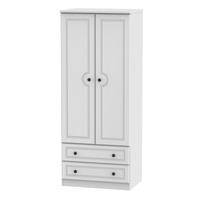 Altea 2 Door 2 Drawer Wardrobe White