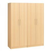 Alaska 4 Door Wardrobe Oak