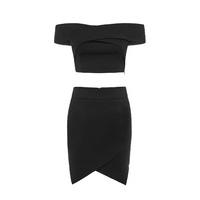 Aloura London Bloomsbury Divided Two Piece In Black