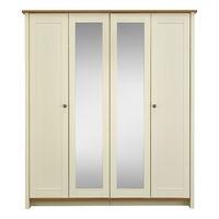 Amberley 4 Door Mirrored Wardrobe