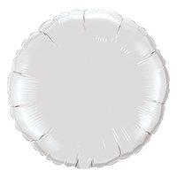 Anagram 18 Inch Circle Foil Balloon - White/white