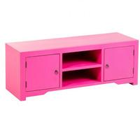 Anji Wide Screen TV Unit in Pink