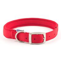 Ancol Heritage Nylon Padded Dog Collar Red