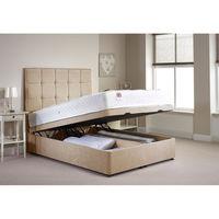 Appian Ottoman Divan Bed and Mattress Set Mink Chenille Fabric Double 4ft 6