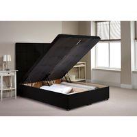 Appian Ottoman Divan Bed Frame Black Chenille Fabric Small Double 4ft