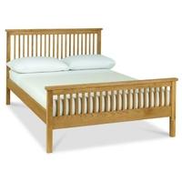 Atlanta Oak High Footend Bed