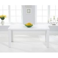 Athens 160cm Matt White Dining Table