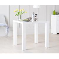 Atlanta 80cm White High Gloss Dining Table