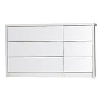 Avola Cream Gloss 3 Drawer Double Chest