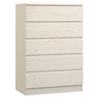 Avenue 5 Drawer Chest White Avola