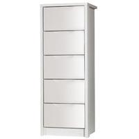 Avola Sand Gloss 5 Drawer Tallboy Chest