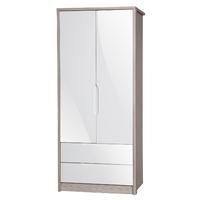 Avola Cream Gloss 2 Door Wardrobe