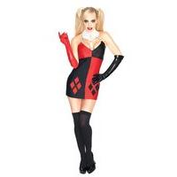 Batman ~ Harley Quinn (super Villian) - Adult Costume Lady : Medium (uk 10-12)