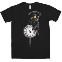 Banksy T Shirt - Reaper Clock