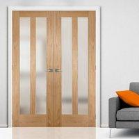 Bespoke Novara Oak Glazed Door Pair