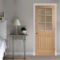 Bespoke Suffolk White Oak 6L Glazed Door