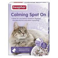 Beaphar Natural Effective Calming Solutions Cat Dog Stress Relief Fireworks Vets (Calming Spot On - Cat, Multibuy Saving - TWO)