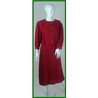 Berkertex - Medium - Red - Shirt Dress - Vintage