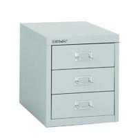 Bisley H123NL Multidrawer 3 Drawer Cabinet - Grey