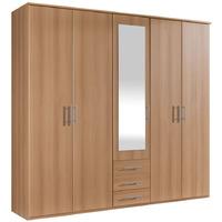 Billy 5 Door 3 Drawer Mirrored Wardrobe