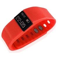 Billow Smart Fitness Band, Bluetooth, Fitness Tracking, Sleep Monitor, OLED Screen, Red