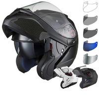 Black Optimus SV Flip Front Motorcycle Helmet Tinted Visor Kit