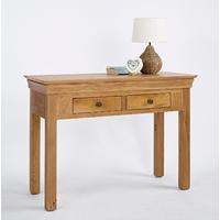 Bordeaux Oak 2 Drawer Console Table