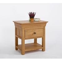 Bordeaux Oak 1 Drawer Bedside