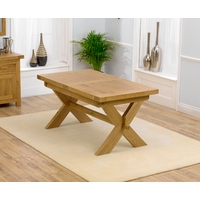 Bordeaux 160cm Oak Extending Dining Table