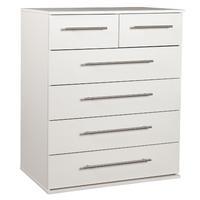 Bobby 2 Over 4 Chest of Drawers White