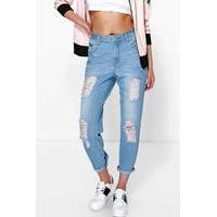 Boyfriend Denim Jeans - blue