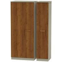 Buckingham Bali Oak Triple Plain Wardrobe