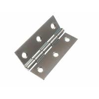 Butt Hinge ( Door Gate ) Bzp Zinc Plated Steel 75MM 3 Inch + Screws ( 6 pairs )